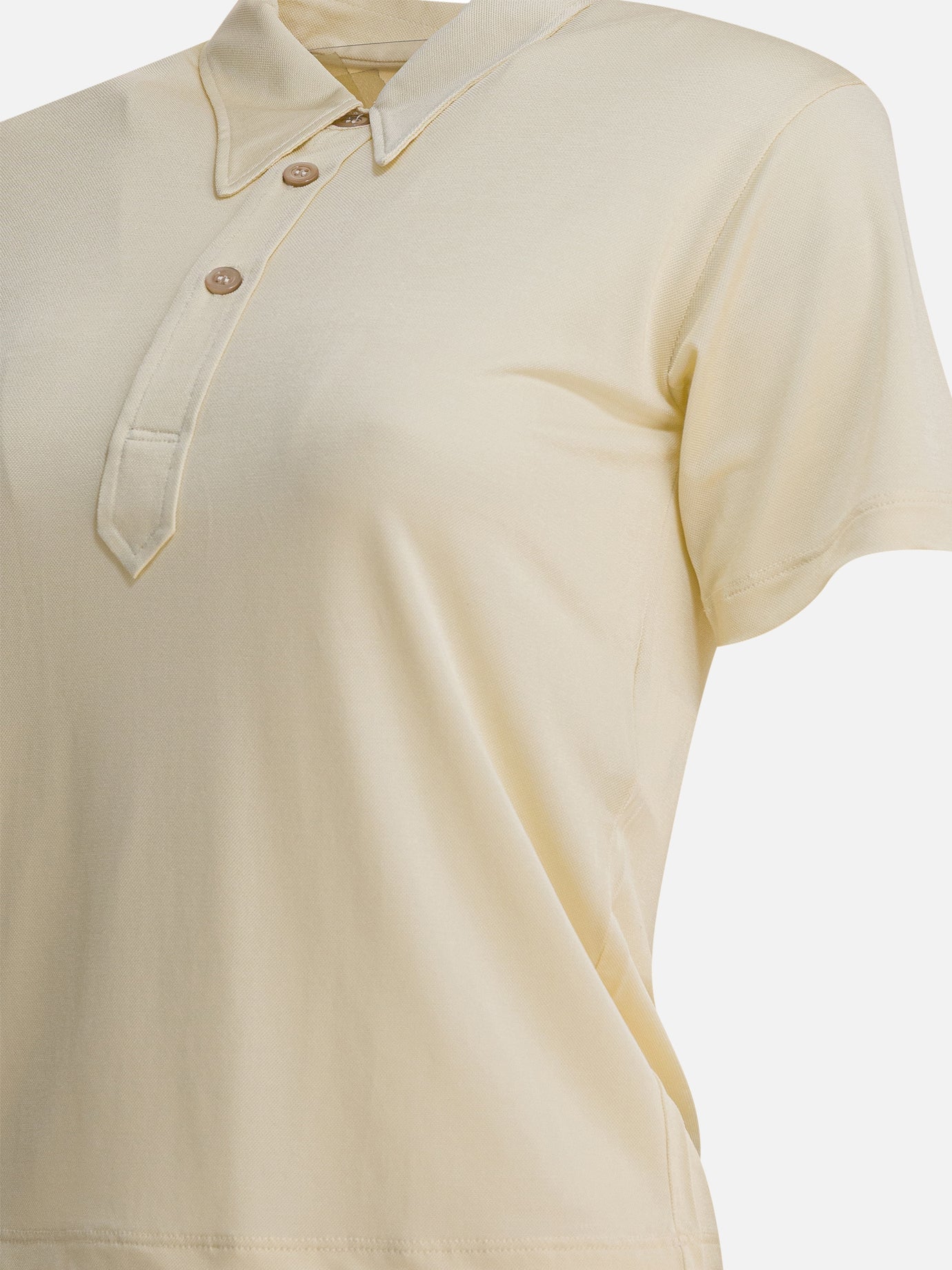 Polo con bottoni Solid colour  Beige - Maison Margiela Donna | PDP | VIETTI Online Store | thumbnail_3