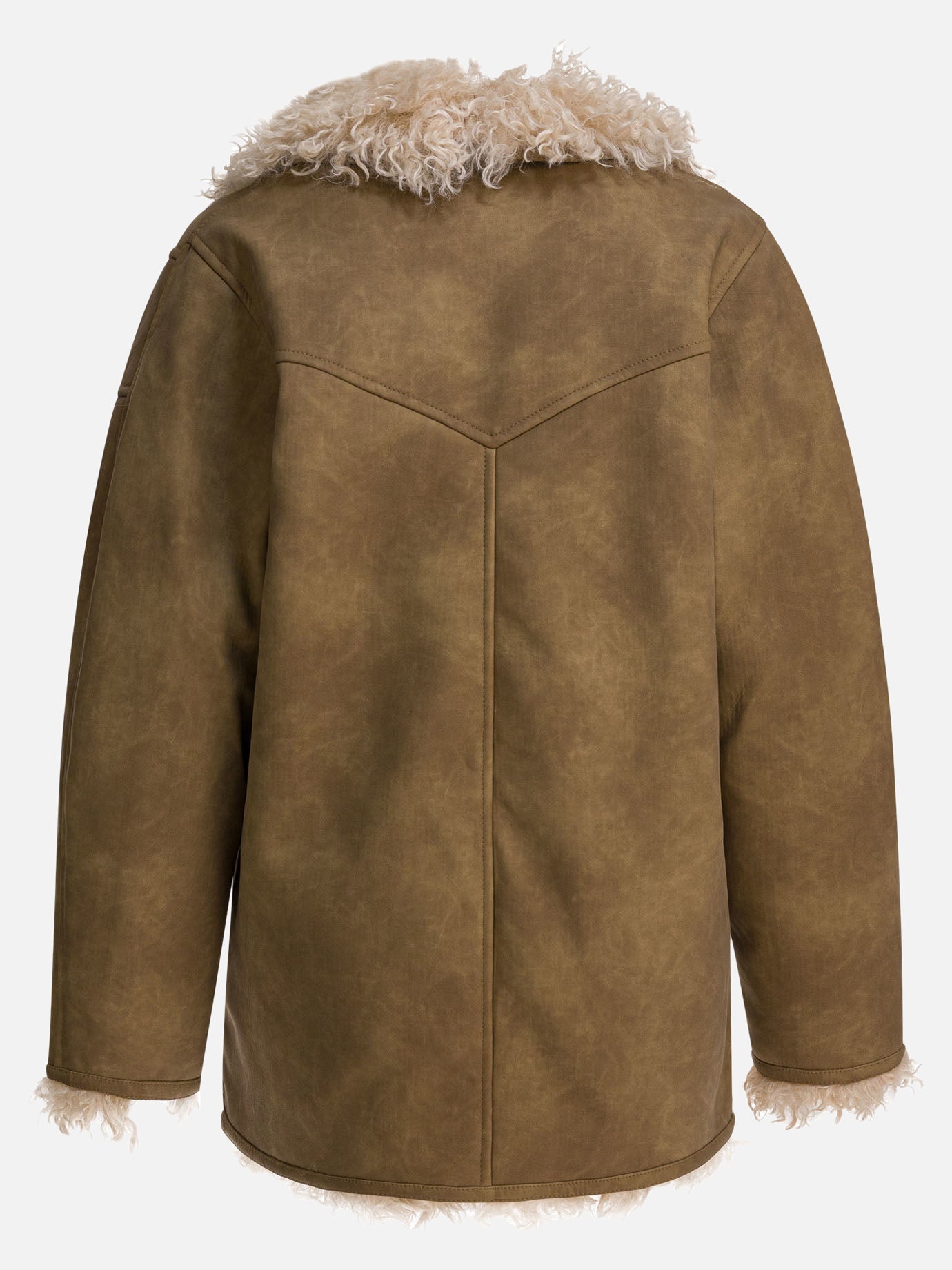 Giacche shearling Solid colour  Marrone - Marant Étoile Donna | PDP | VIETTI Online Store | Zoom-Modal_2
