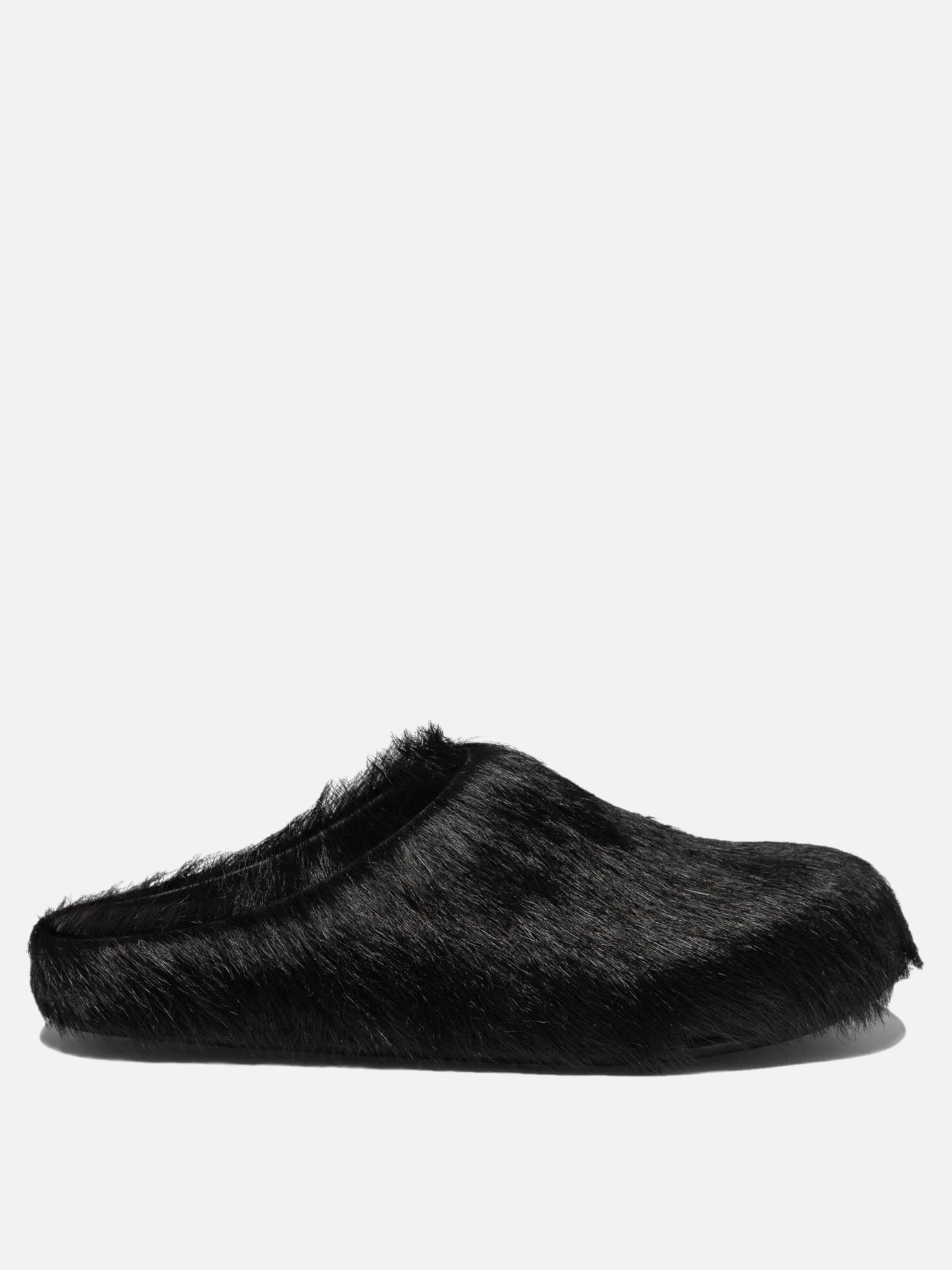 Slipper 100% calf hair - 100% rubber  Nero - Marni Donna | PDP | VIETTI Online Store | thumbnail