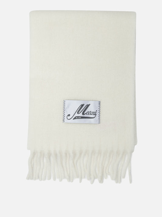 Fringed scarves 80% alpaca 20% polyamide  White - Marni Women | PLP | VIETTI Online Store 
