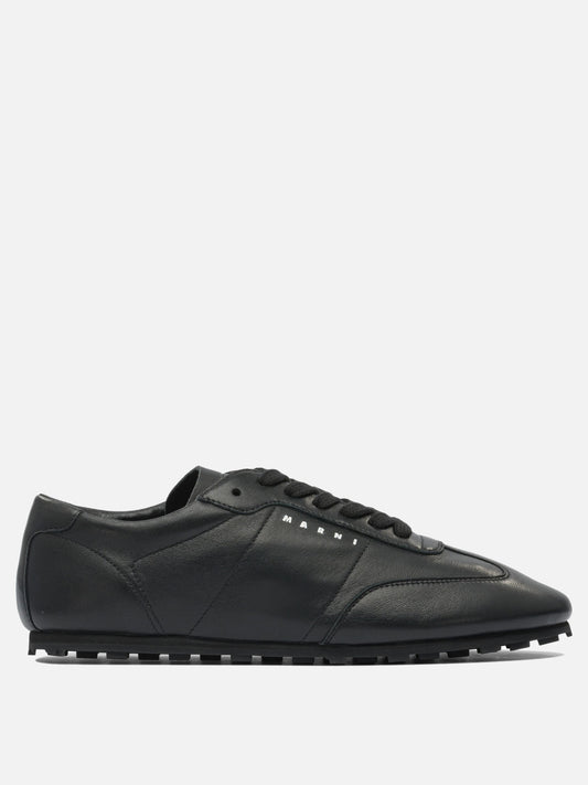Low top sneakers 100% leather - 100% rubber  Black - Marni Women | PLP | VIETTI Online Store 
