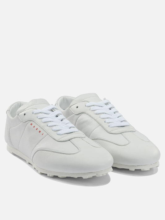 Sneaker basse 100% leather - 100% rubber  Bianco - Marni Donna | PLP | VIETTI Online Store | 2

