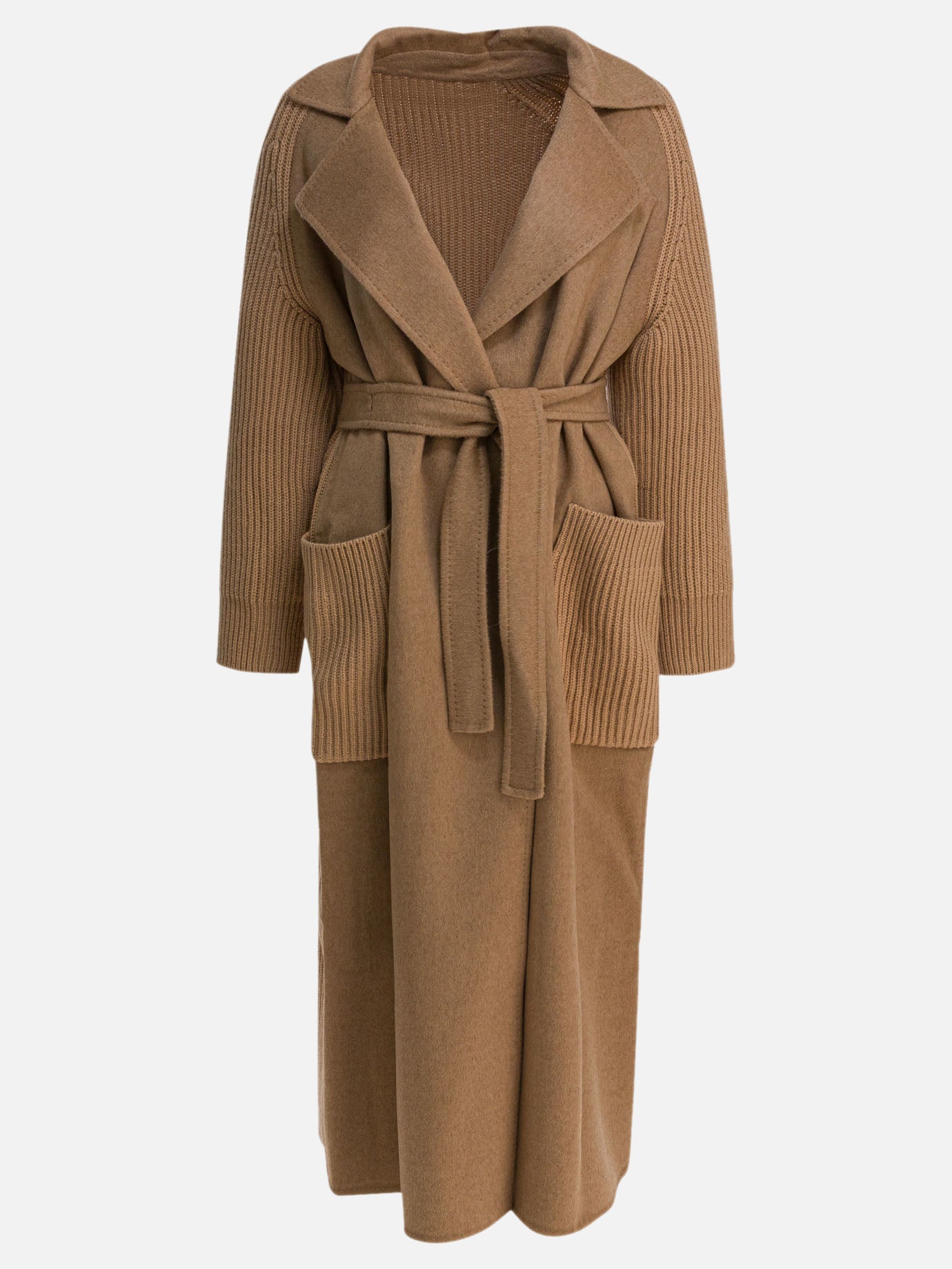 Long coats Solid colour  Brown - Max Mara Women | PDP | VIETTI Online Store | Zoom-Modal
