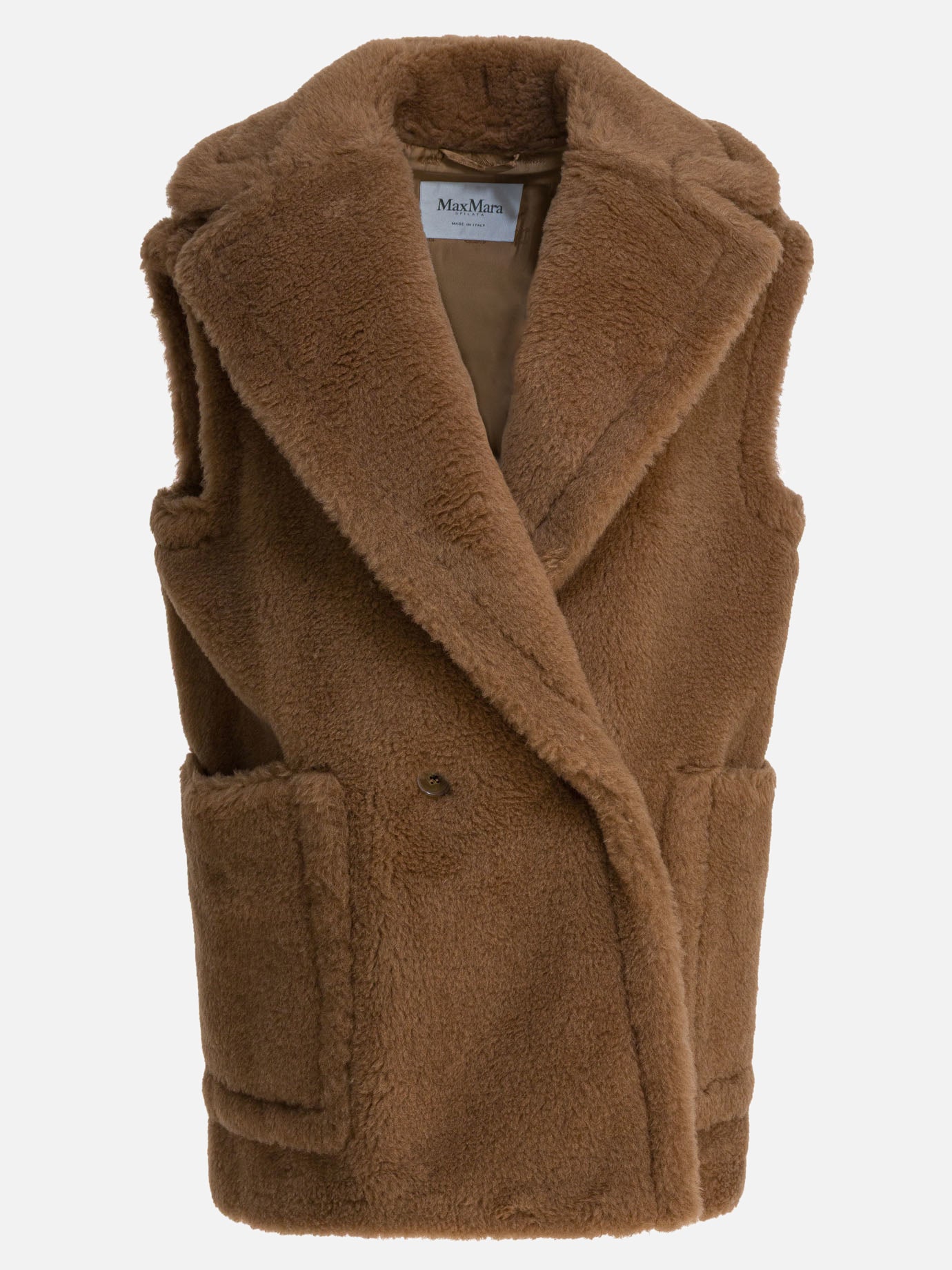 Vest jackets Solid colour  Brown - Max Mara Women | PDP | VIETTI Online Store | thumbnail