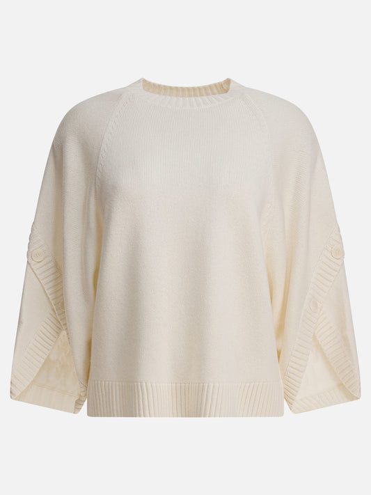 Max Mara Wool and cashmere over sweater 17551965_S White 1