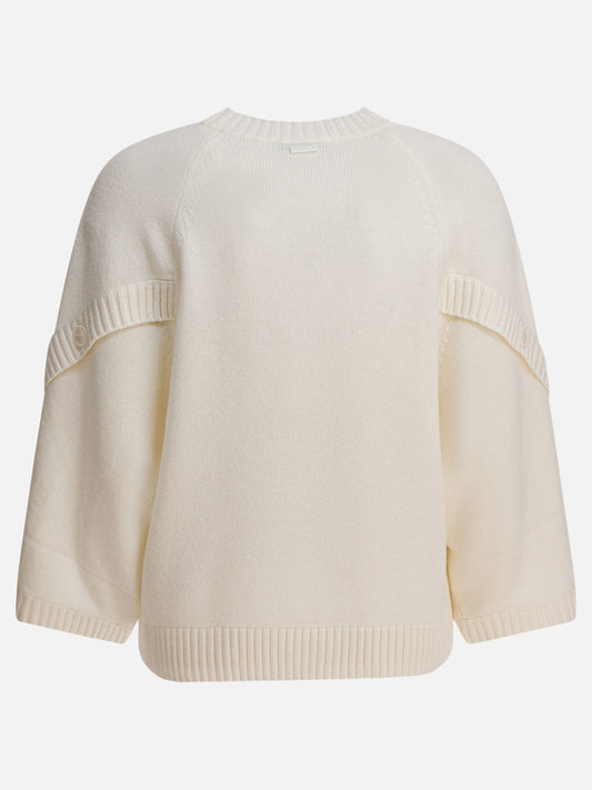 Max Mara Wool and cashmere over sweater 17551965_S White 2