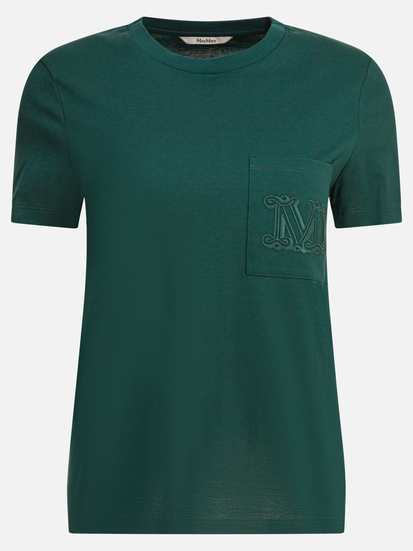 Crewneck t-shirts Logo  Green - Max Mara Women | PDP | VIETTI Online Store | Zoom-Modal
