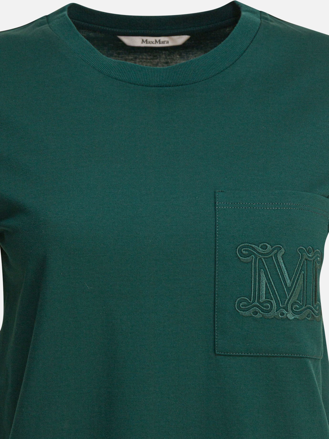 Crewneck t-shirts Logo  Green - Max Mara Women | PDP | VIETTI Online Store | thumbnail_4