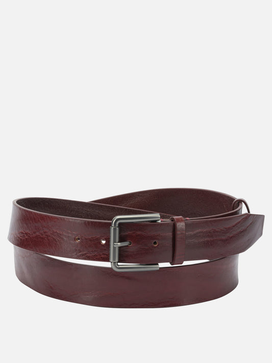 Leather belts 100% cow leather  Bordeaux - Max Mara Women | PLP | VIETTI Online Store 
