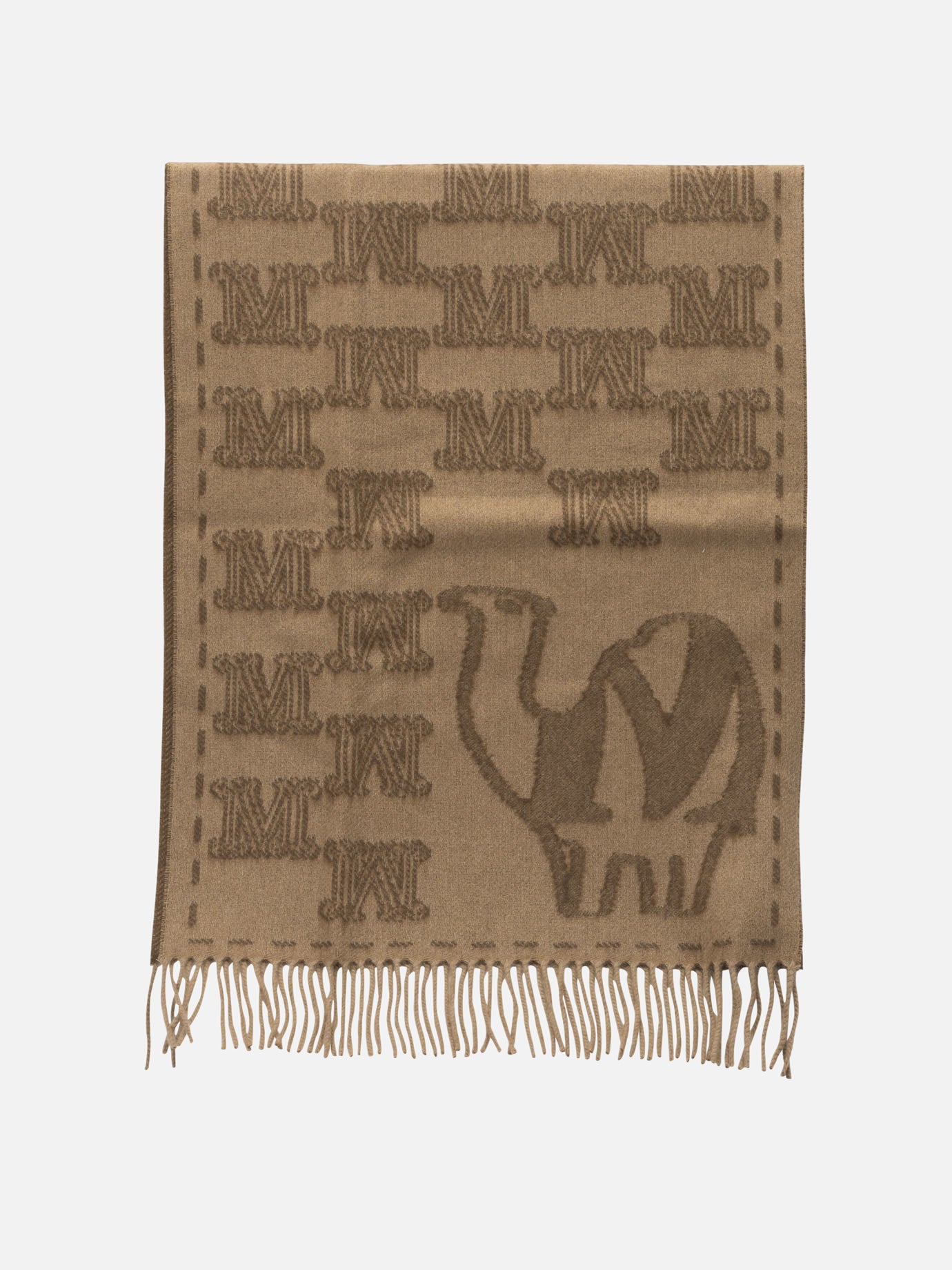 Fringed scarves 100% cashmere  Brown - Max Mara Women | PDP | VIETTI Online Store | thumbnail