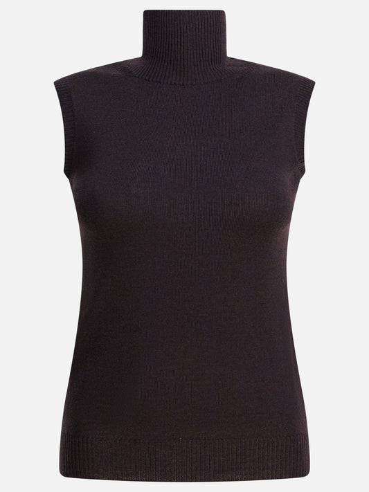 Max Mara Sportmax Mock neck sleeveless 11744341_S Brown 1