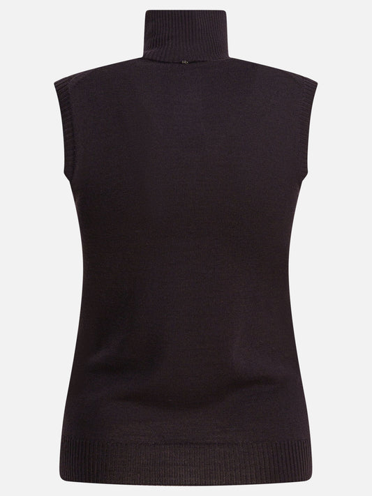 Max Mara Sportmax Mock neck sleeveless 11744341_S Brown 2