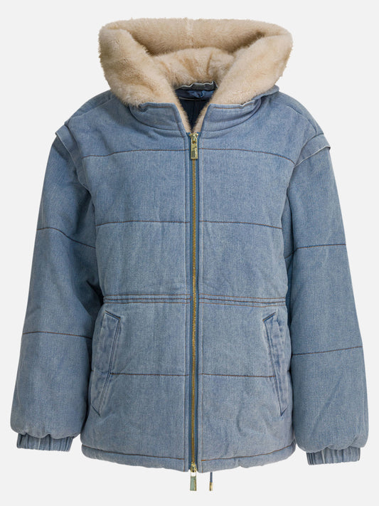 Down jackets Denim  Light blue - Max&Moi Women | PDP | VIETTI Online Store 
