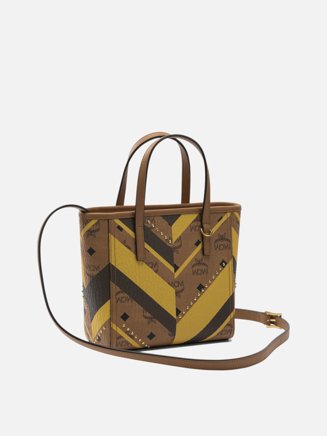 Mini bags 60% polyurethane 30% polyester 10% cotton  Brown - Mcm Women | PDP | VIETTI Online Store | thumbnail_2