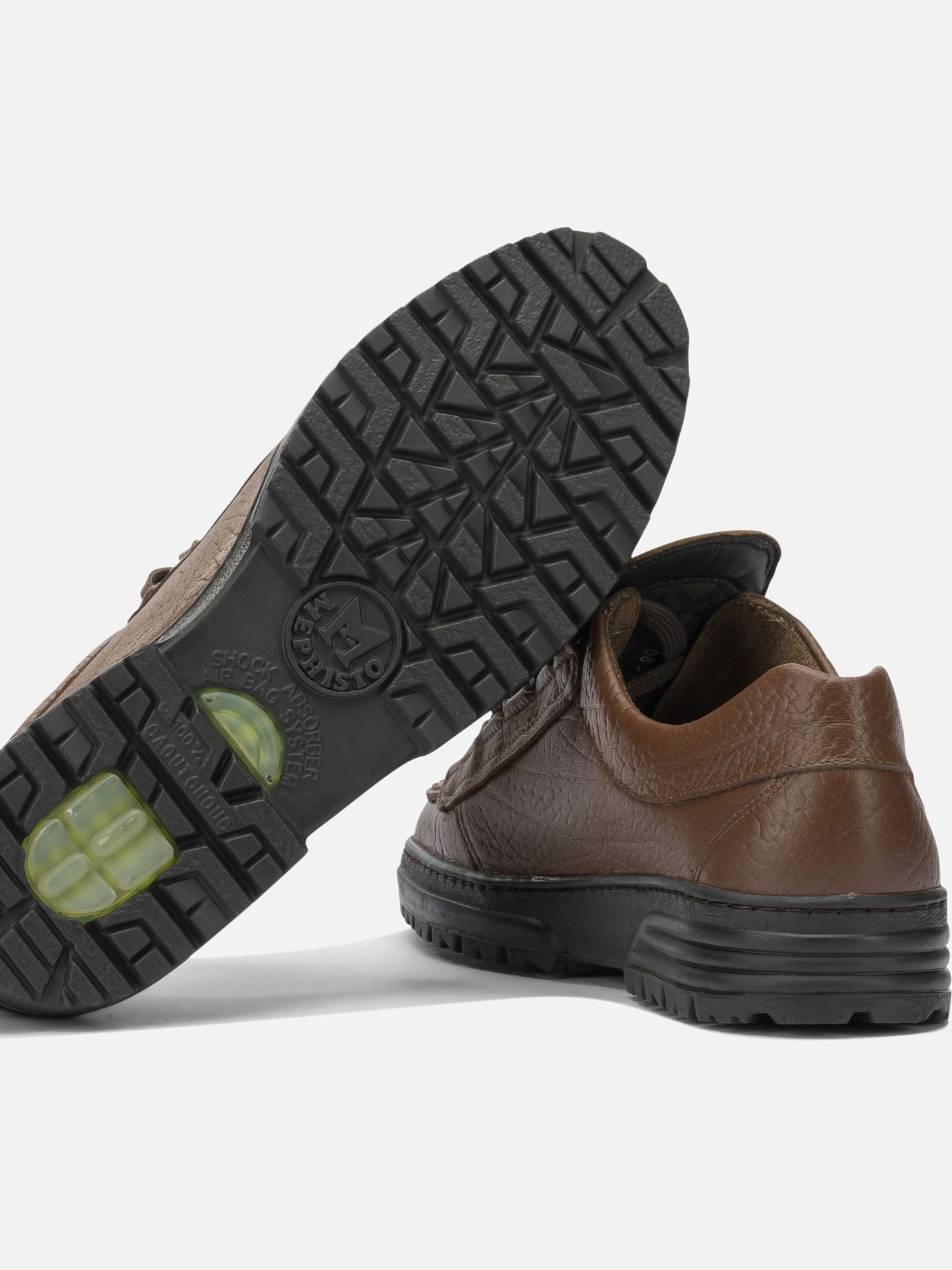 Low top sneakers 100% leather - 100% fabric - 100% rubber  Brown - Mephisto Men | PDP | VIETTI Online Store | thumbnail_5