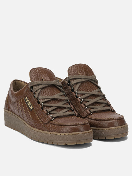 Low top sneakers 100% leather - 100% rubber  Brown - Mephisto Men | PLP | VIETTI Online Store | 2
