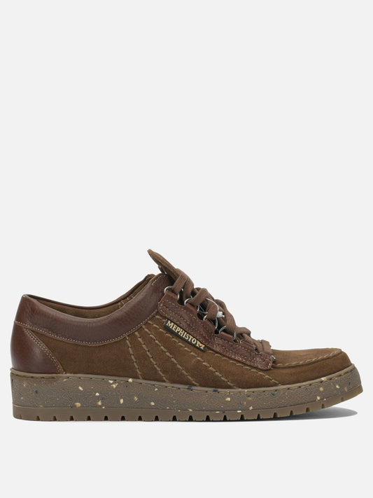 Low top sneakers 100% leather - 100% rubber  Brown - Mephisto Men | PLP | VIETTI Online Store 
