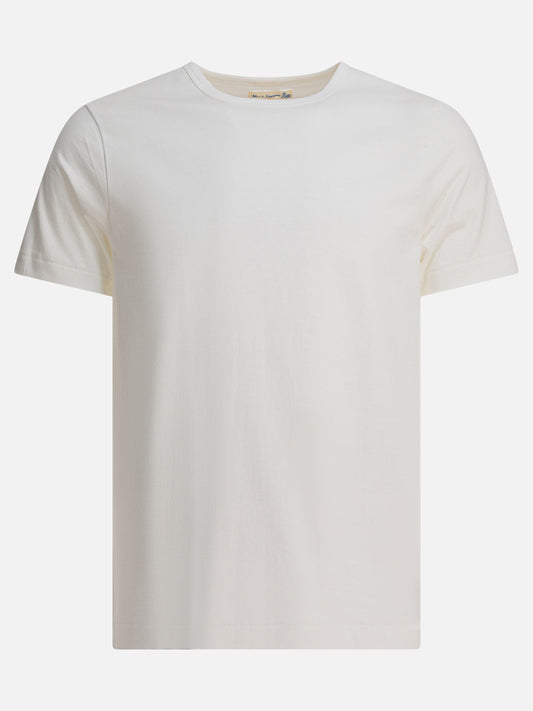 T-shirt girocollo Solid colour  Bianco - Merz b. Schwanen Uomo | PLP | VIETTI Online Store 
