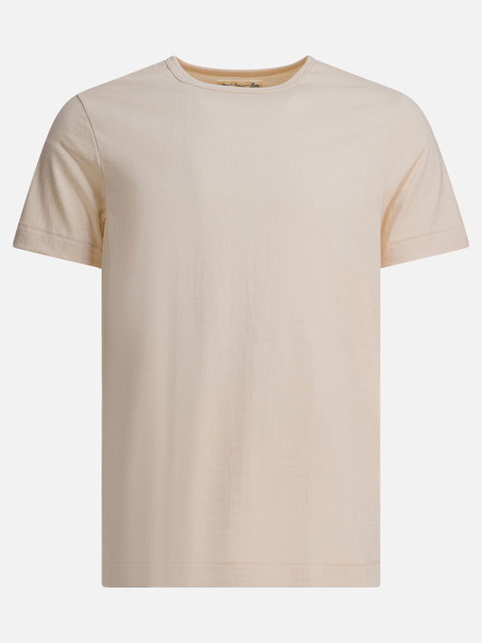 T-shirt girocollo Solid colour  Beige - Merz b. Schwanen Uomo | PLP | VIETTI Online Store 
