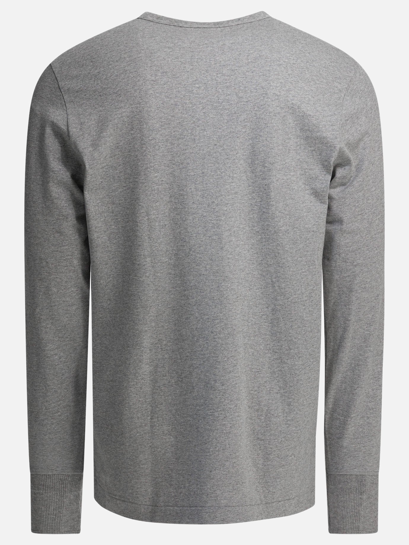 T-shirt serafino Solid colour  Grigio - Merz b. Schwanen Uomo | PDP | VIETTI Online Store | Zoom-Modal_2
