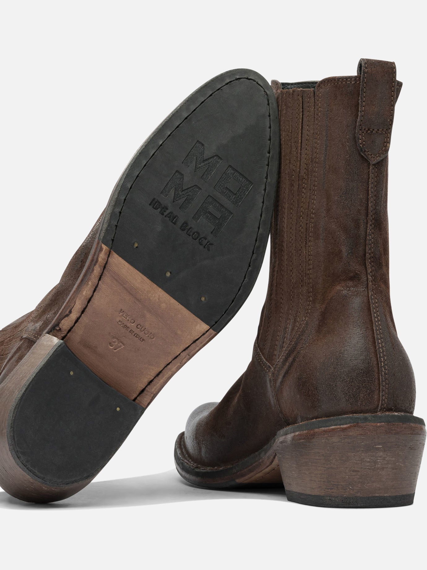 Cowboy 100% leather - 80% rubber 20% leather  Brown - Moma Women | PDP | VIETTI Online Store | Zoom-Modal_5
