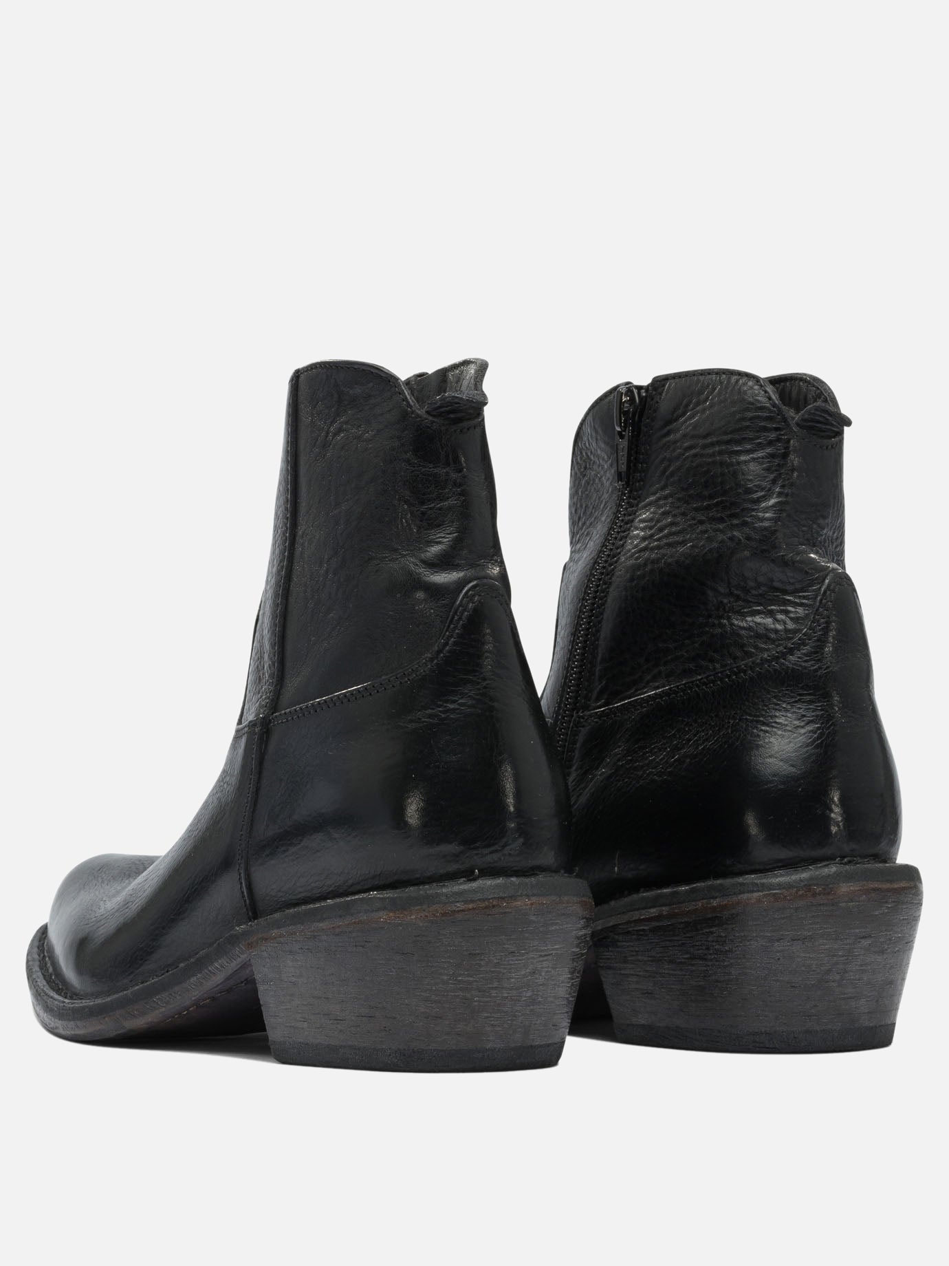 Cowboy 100% leather - 80% rubber 20% leather  Black - Moma Women | PDP | VIETTI Online Store | thumbnail_4