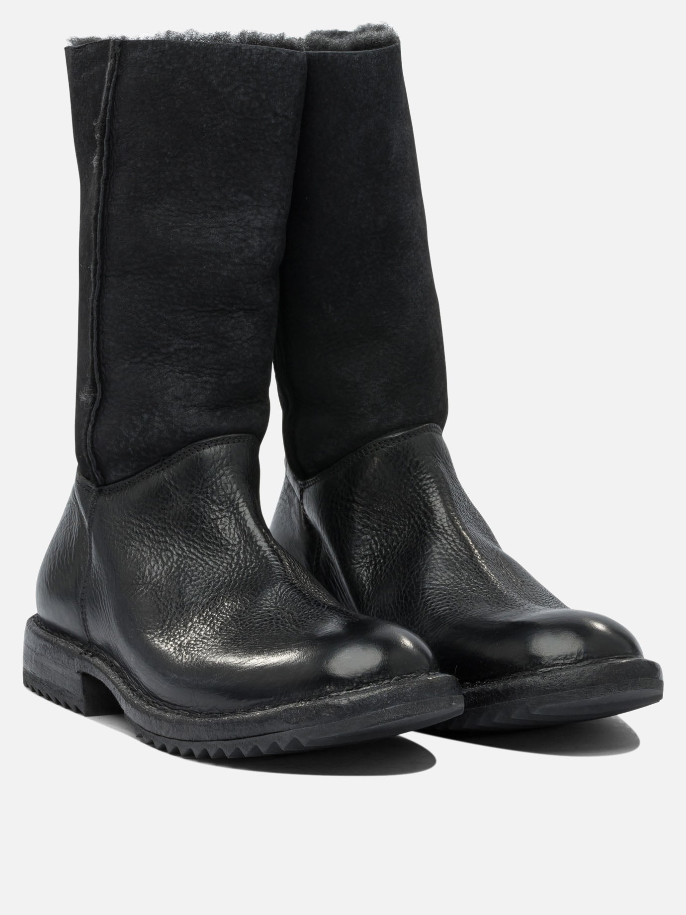 Zipped boots 100% leather - 100% rubber  Black - Moma Women | PDP | VIETTI Online Store | thumbnail_2