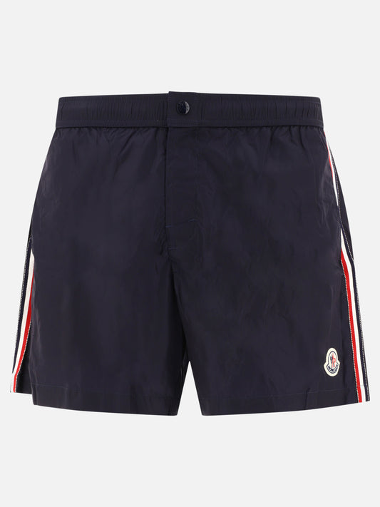 Short da mare Logo  Blu - Moncler Uomo | VIETTI Online Store 
