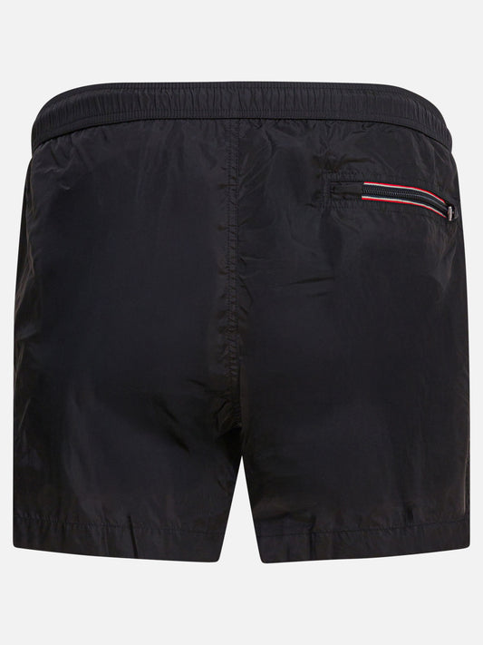 Short da mare Logo  Nero - Moncler Uomo | VIETTI Online Store | 2
