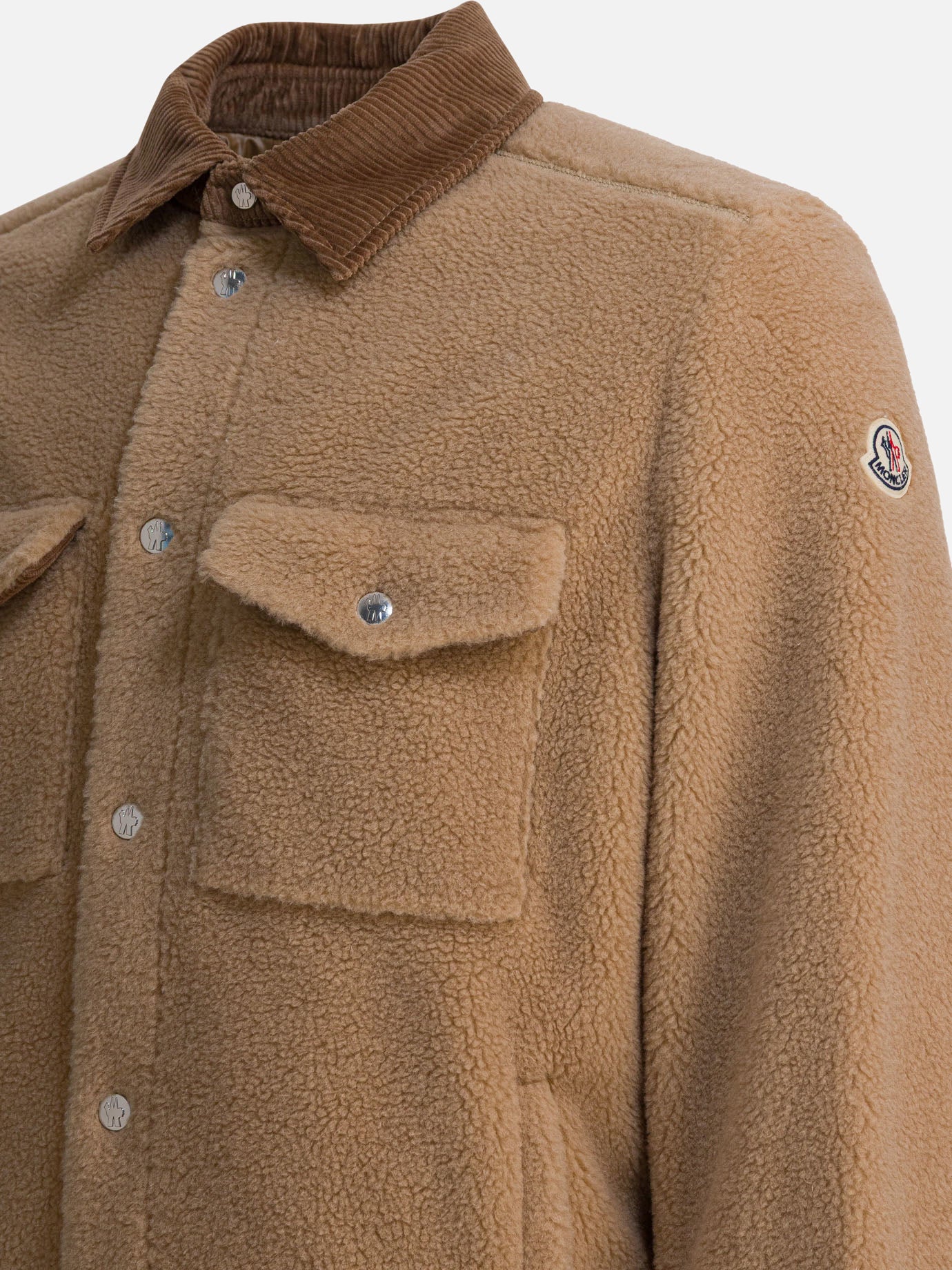 Giacche overshirt Logo  Beige - Moncler Uomo | PDP | VIETTI Online Store | Zoom-Modal_3
