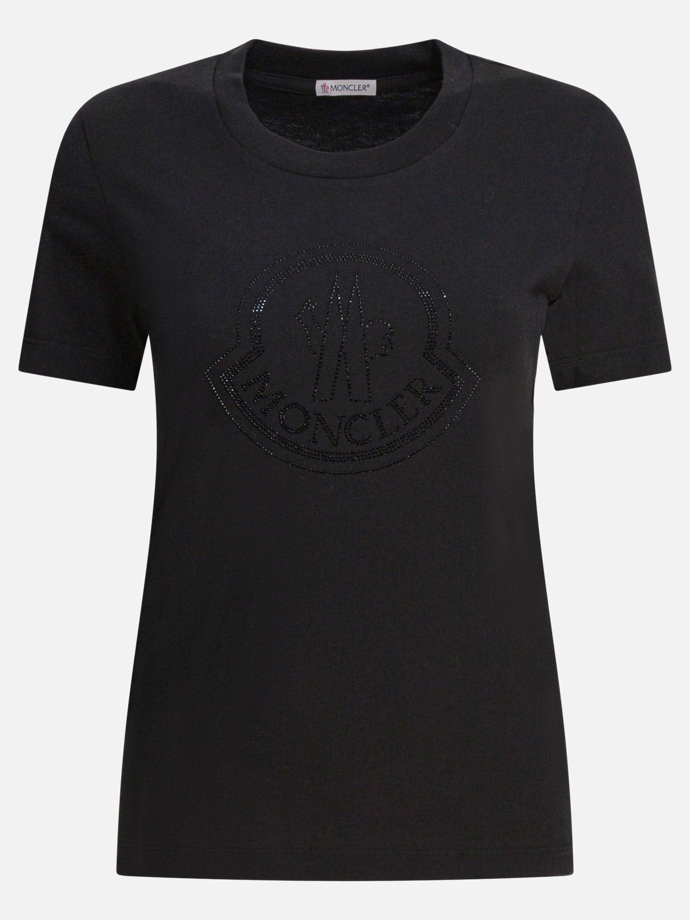 Crewneck t-shirts Logo  Black - Moncler Women | PDP | VIETTI Online Store | thumbnail