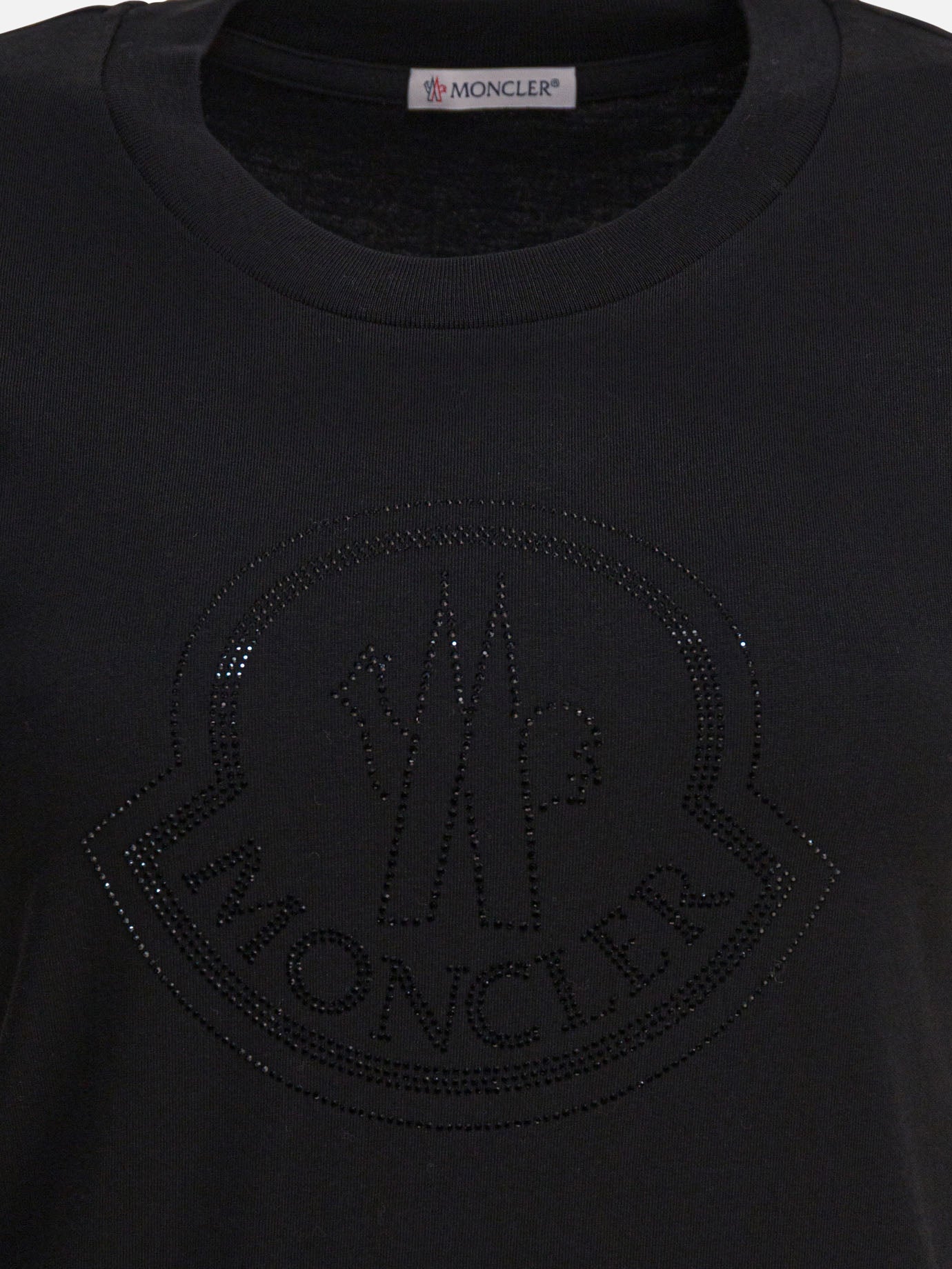 Crewneck t-shirts Logo  Black - Moncler Women | PDP | VIETTI Online Store | thumbnail_3