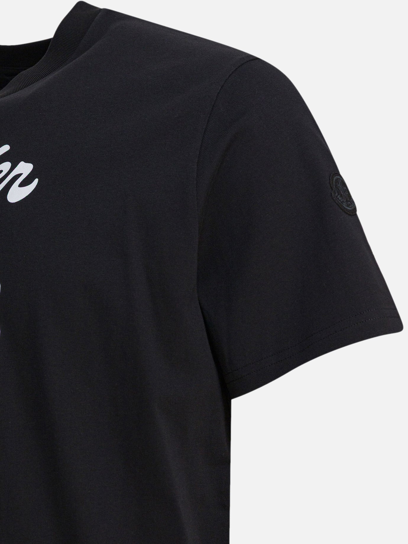 T-shirt girocollo Logo  Nero - Moncler Uomo | PDP | VIETTI Online Store | Zoom-Modal_4
