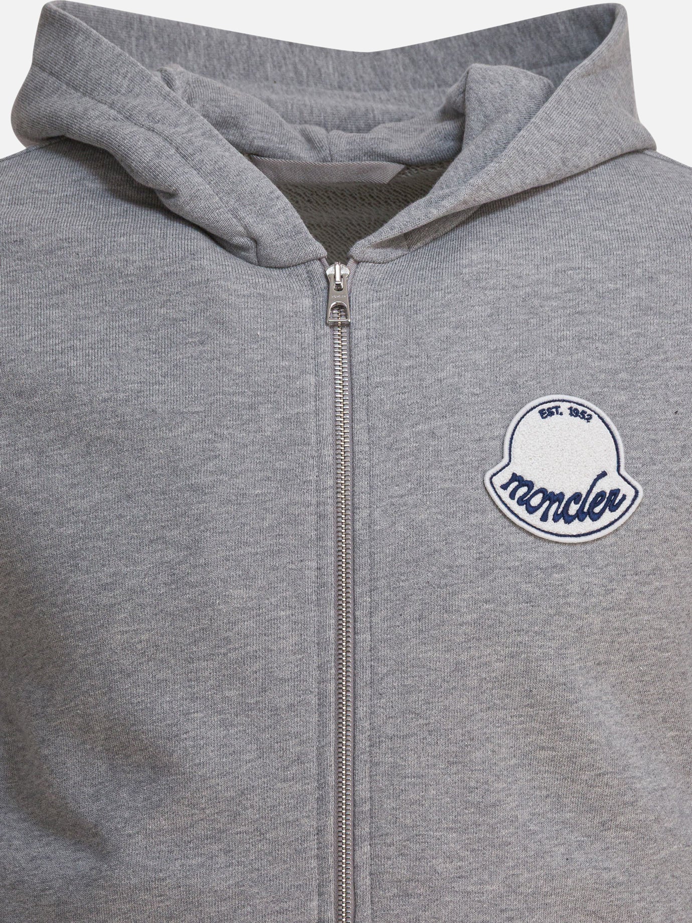 Felpe con zip Logo  Grigio - Moncler Uomo | PDP | VIETTI Online Store | Zoom-Modal_3
