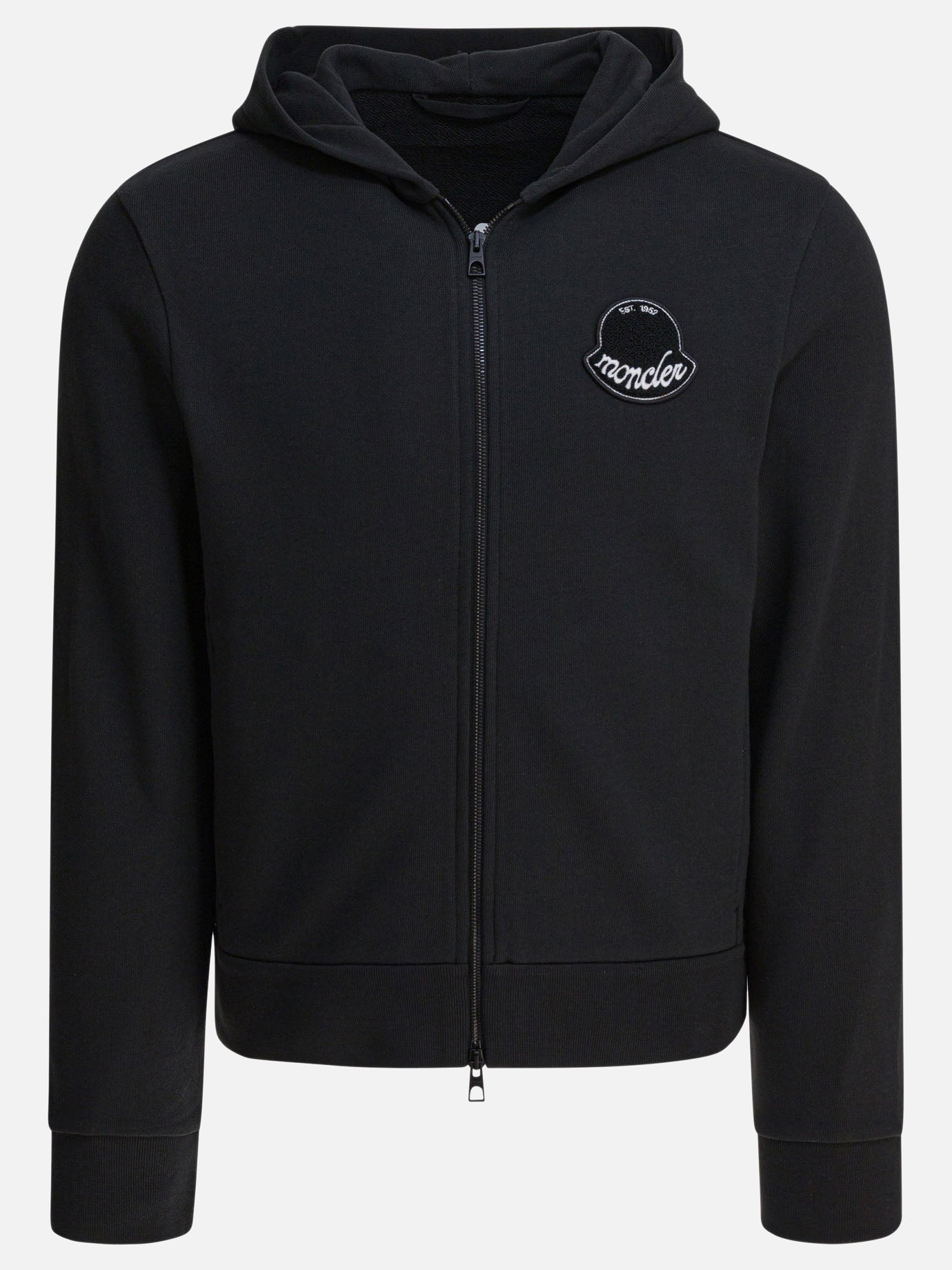 Full zip sweatshirts Logo  Black - Moncler Men | PDP | VIETTI Online Store | thumbnail