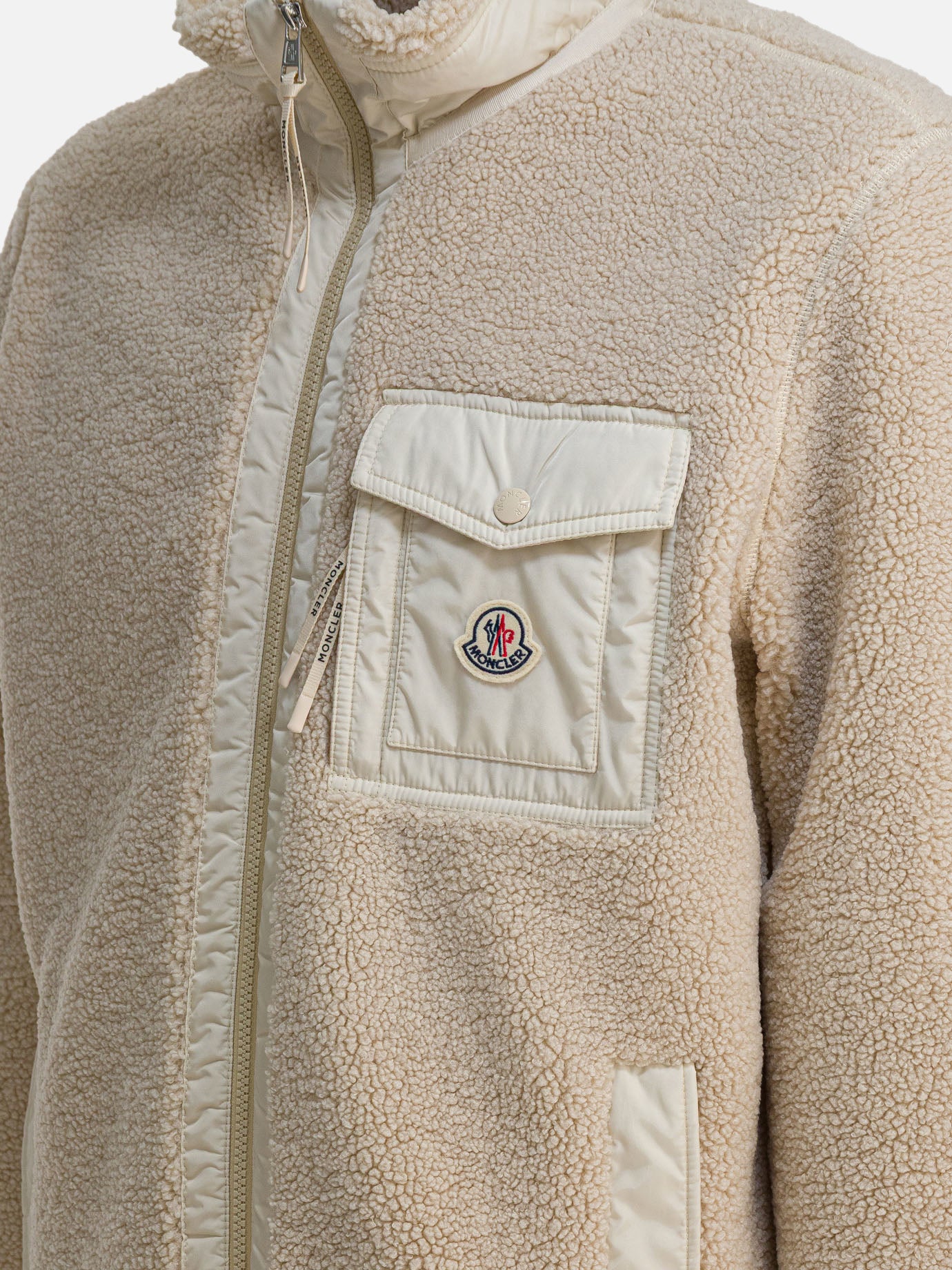 Felpe con zip Logo  Beige - Moncler Uomo | PDP | VIETTI Online Store | Zoom-Modal_4
