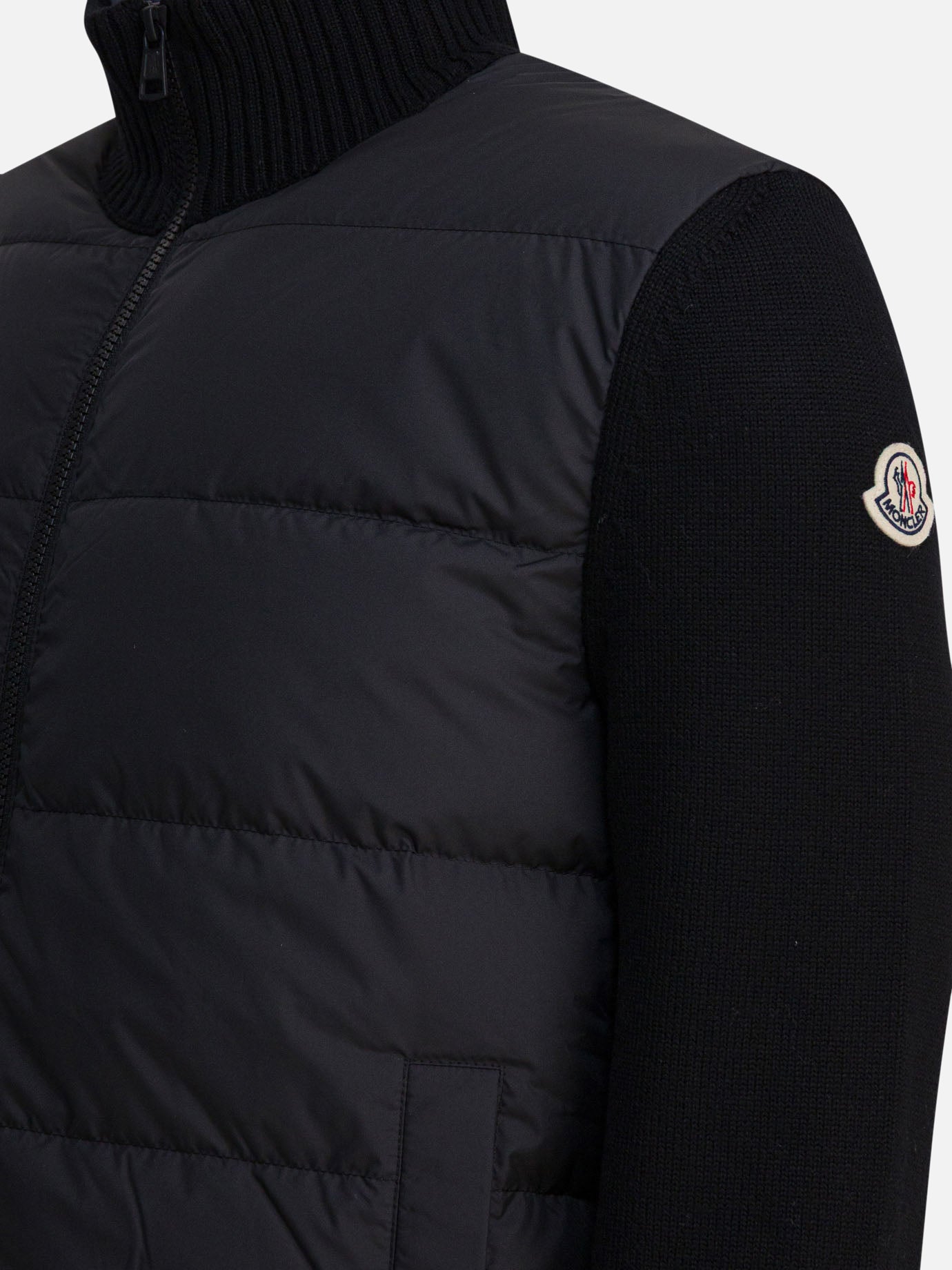 Zipped sweaters Logo  Blue - Moncler Men | PDP | VIETTI Online Store | thumbnail_4