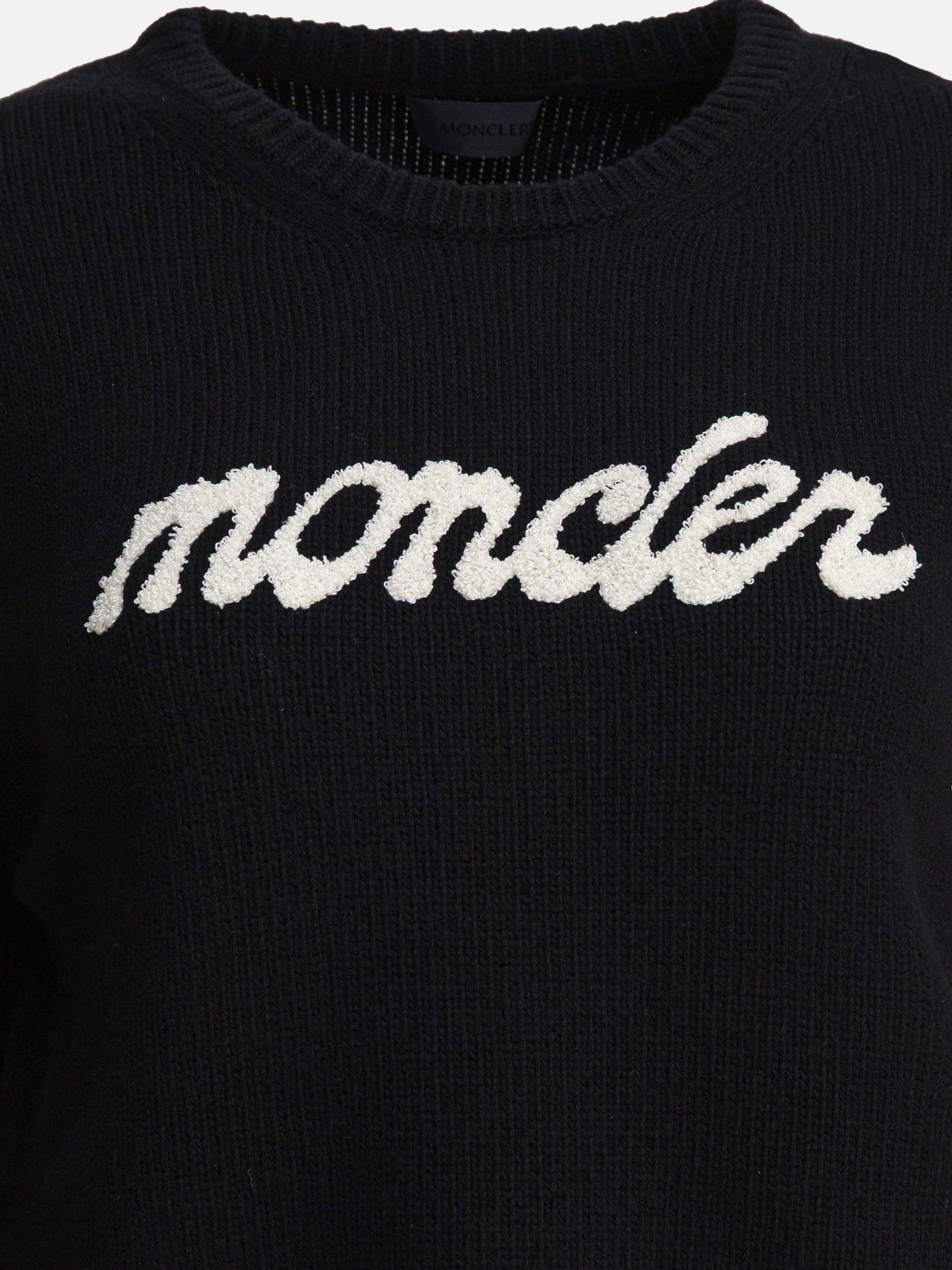 Maglioni girocollo Logo  Nero - Moncler Donna | PDP | VIETTI Online Store | thumbnail_3