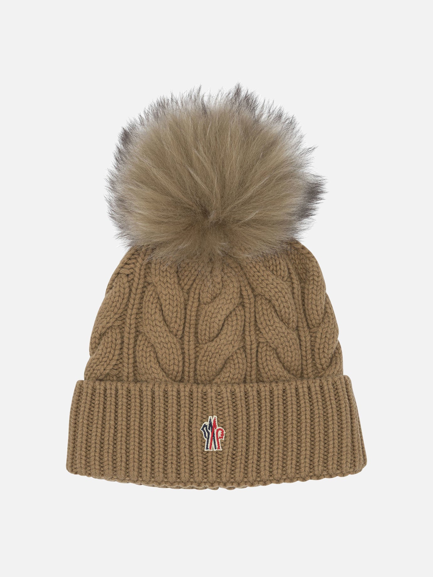 Beanies Logo  Beige - Moncler Grenoble Women | PDP | VIETTI Online Store | Zoom-Modal
