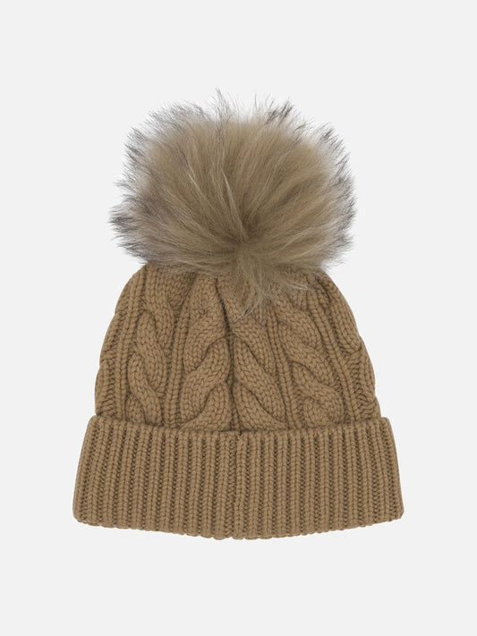 Beanies Logo  Beige - Moncler Grenoble Women | PDP | VIETTI Online Store | 2
