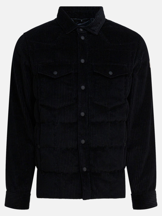 Giacche overshirt Logo  Nero - Moncler Grenoble Uomo | VIETTI Online Store 
