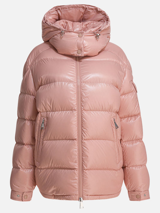 Down jackets Solid colour  Pink - Moncler Women | PLP | VIETTI Online Store 
