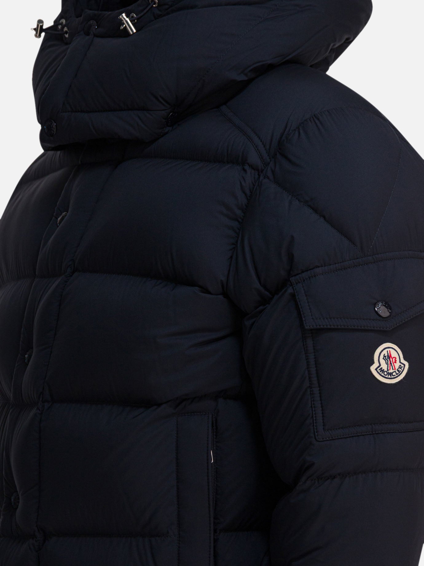 Down jackets Solid colour  Blue - Moncler Men | PDP | VIETTI Online Store | Zoom-Modal_4
