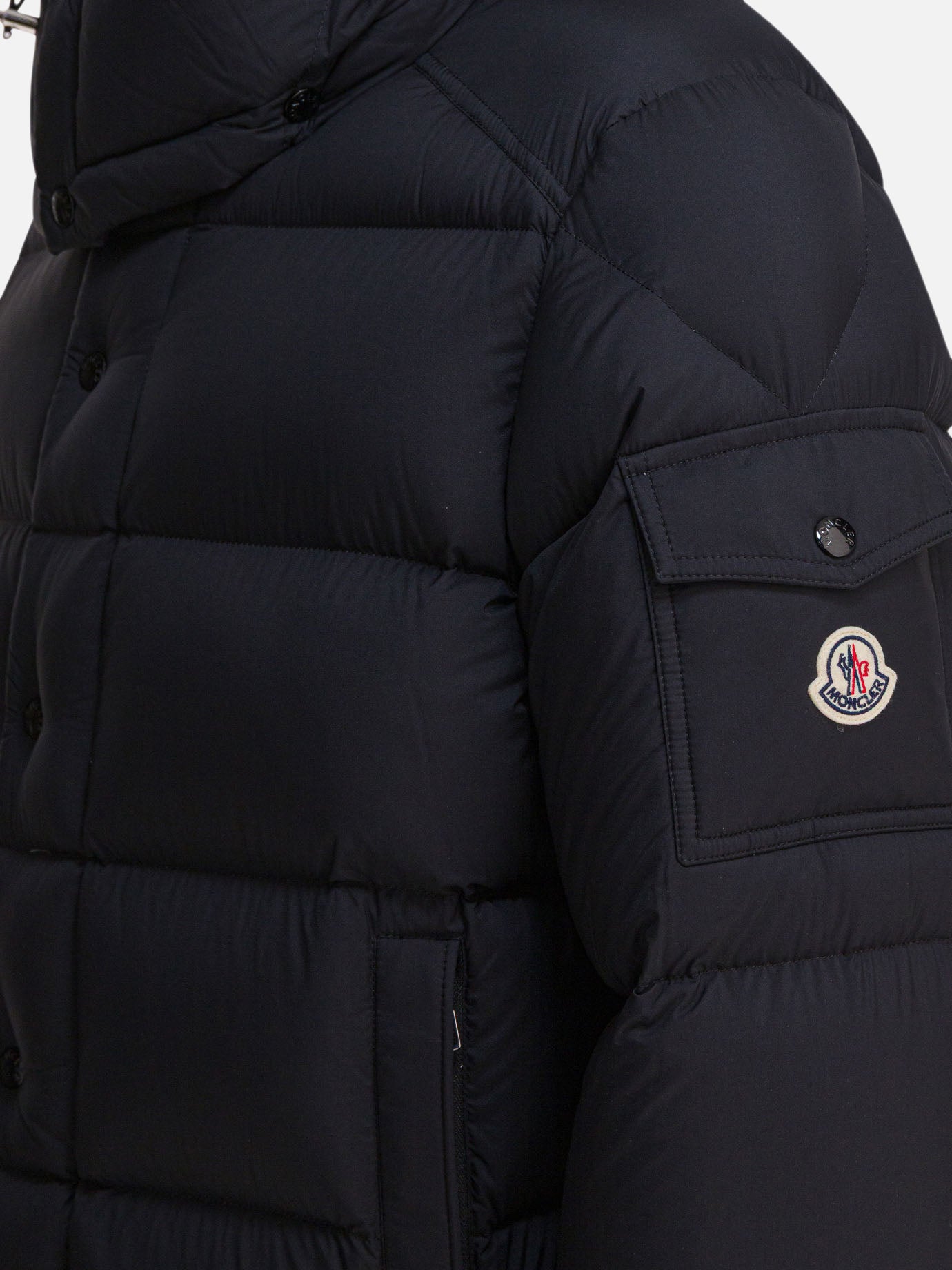 Down jackets Solid colour  Black - Moncler Men | PDP | VIETTI Online Store | thumbnail_4