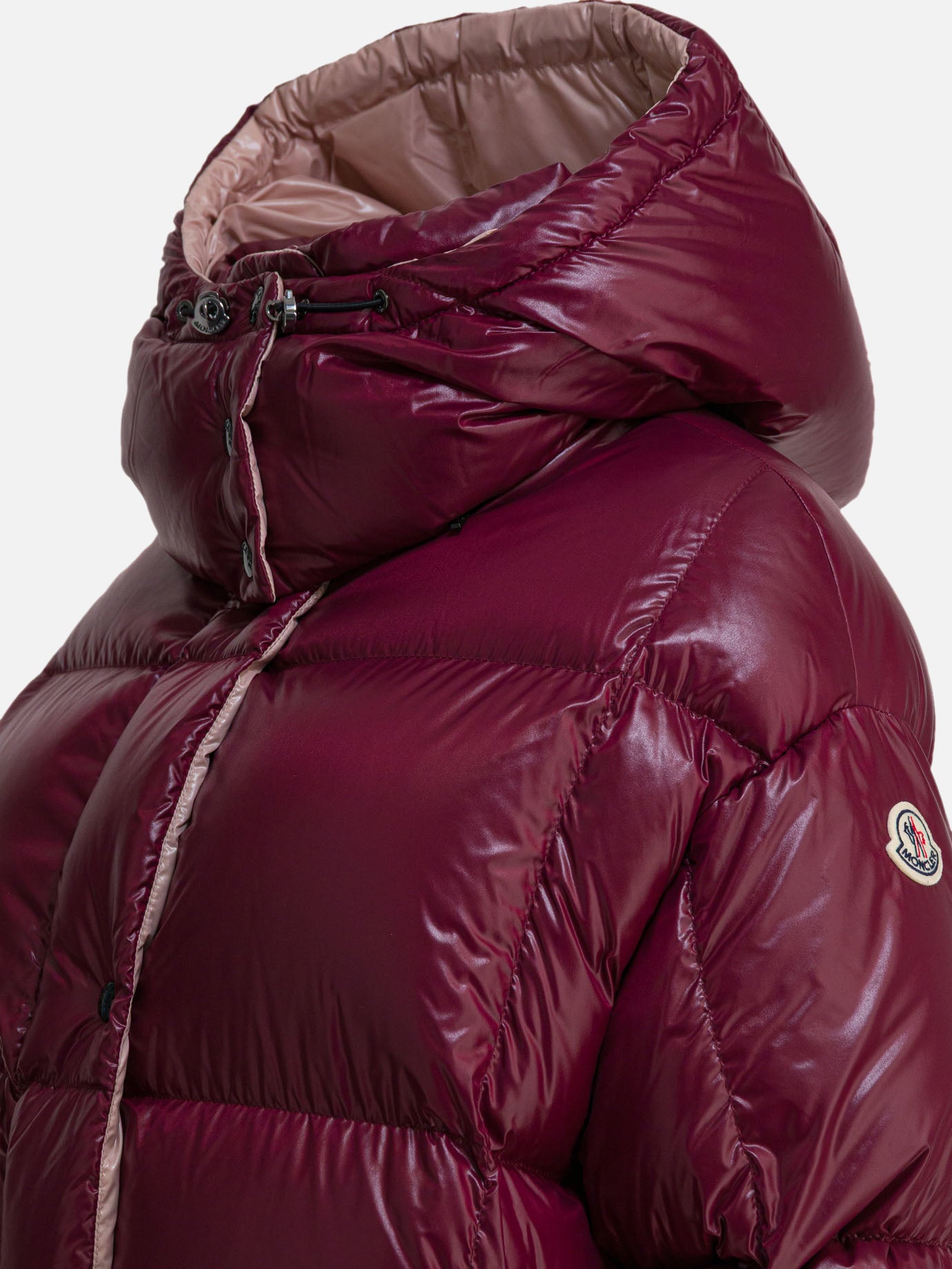 Piumini corti Logo  Bordeaux - Moncler Donna | PDP | VIETTI Online Store | Zoom-Modal_4

