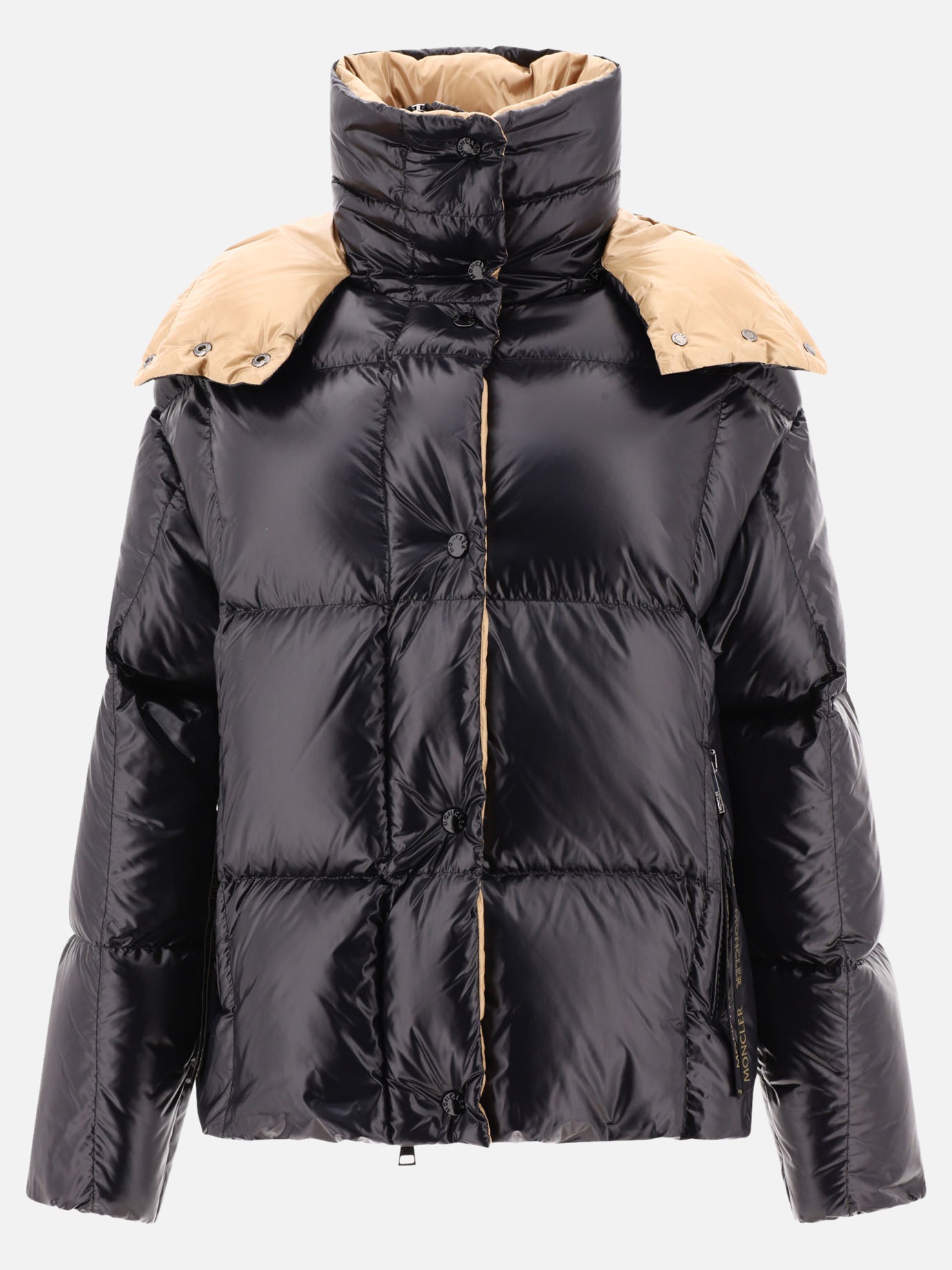 Piumini corti Solid colour  Nero - Moncler Donna | PDP | VIETTI Online Store | thumbnail
