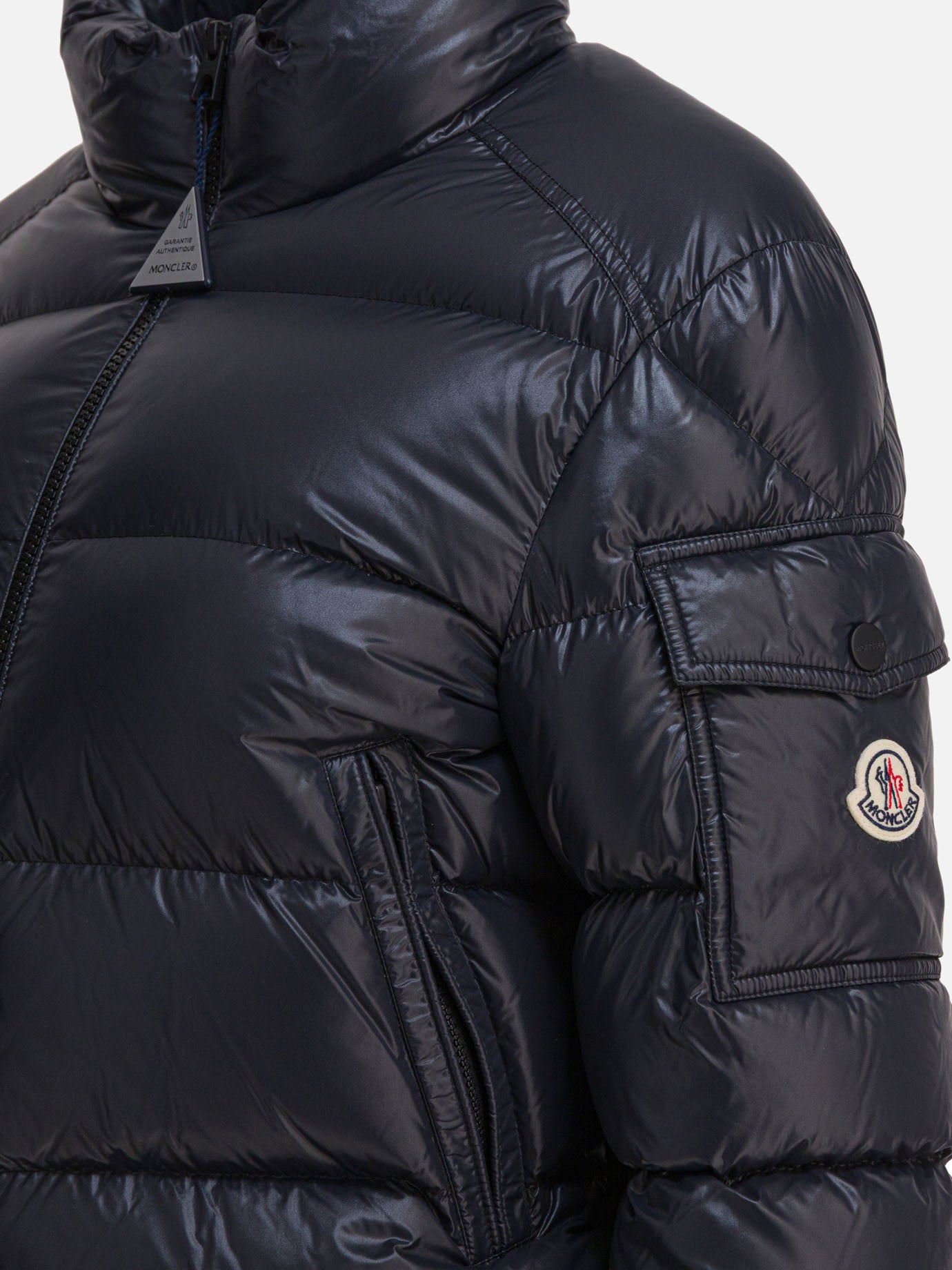 Piumini corti Solid colour  Nero - Moncler Donna | PDP | VIETTI Online Store | thumbnail_4