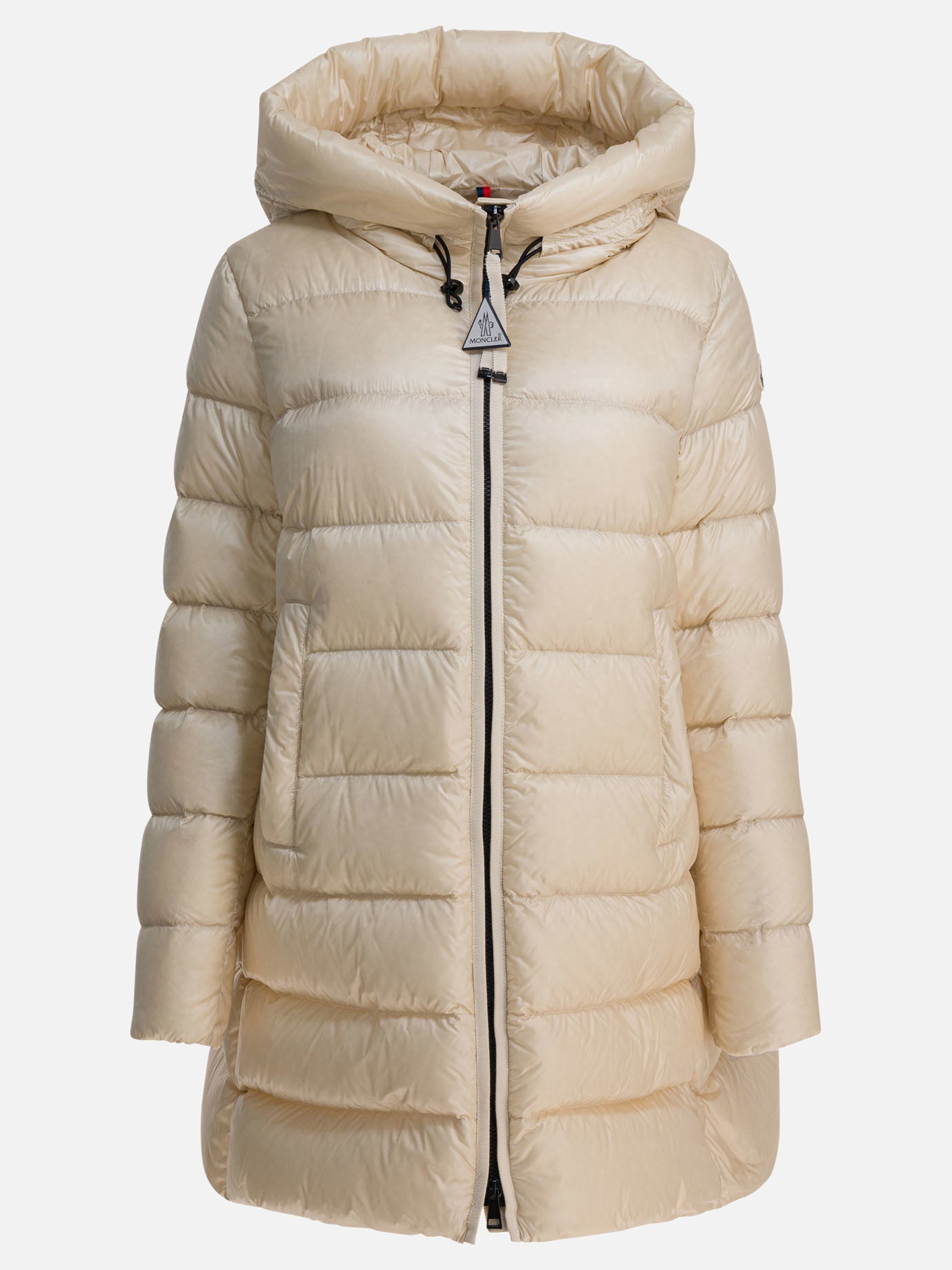 Down coats Logo  White - Moncler Women | PDP | VIETTI Online Store | thumbnail