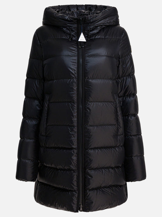 Piumini lunghi Logo  Nero - Moncler Donna | VIETTI Online Store 
