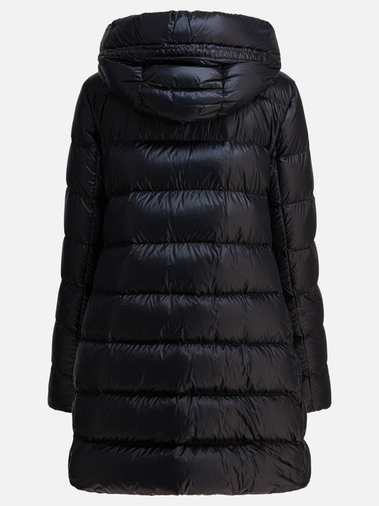 Piumini lunghi Logo  Nero - Moncler Donna | VIETTI Online Store | 2
